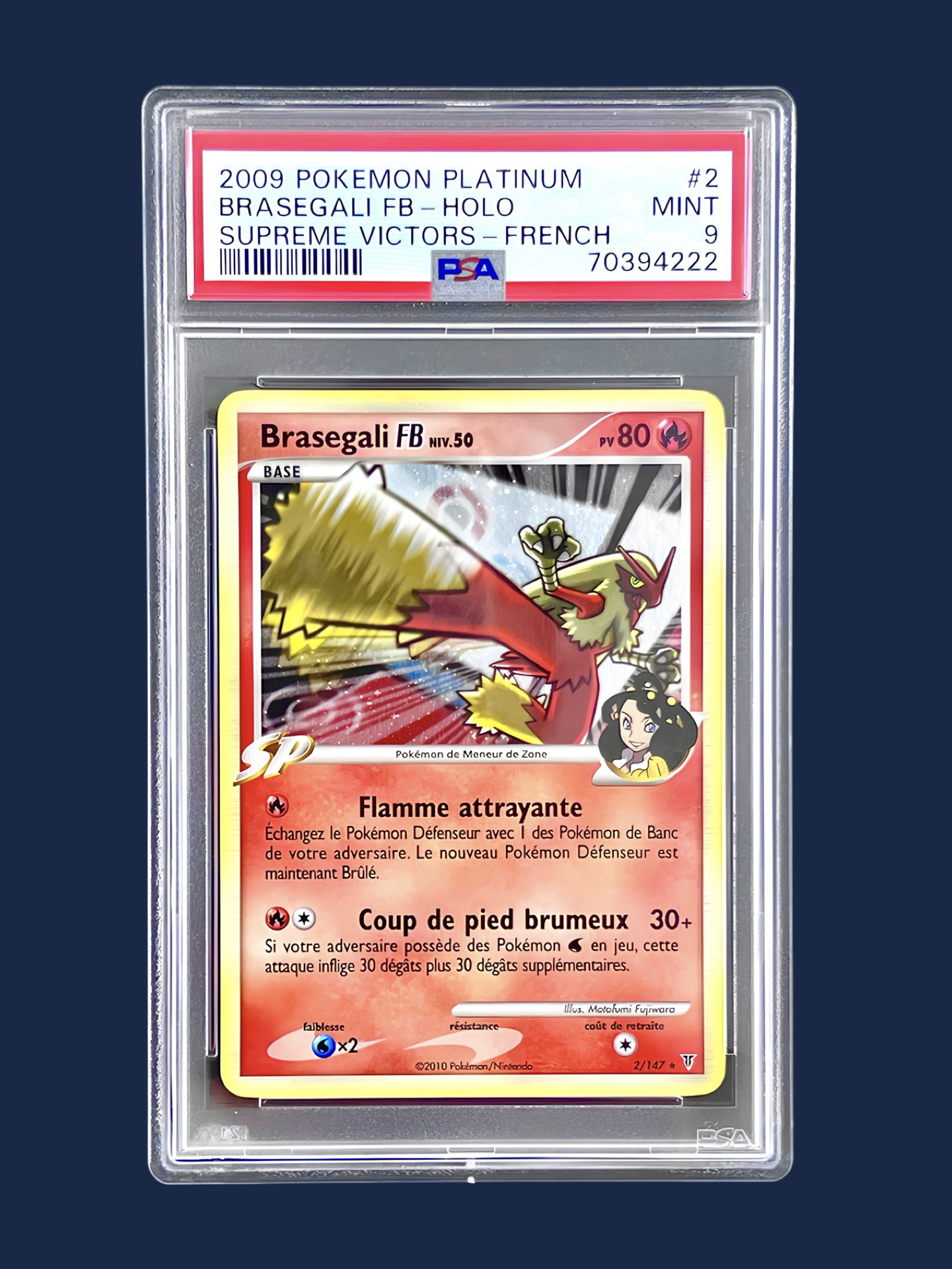 BRASEGALI FB HOLO PLATINE VAINQUEURS SUPRÊME 2/147 PSA 9