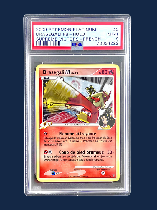 BRASEGALI FB HOLO PLATINE VAINQUEURS SUPRÊME 2/147 PSA 9