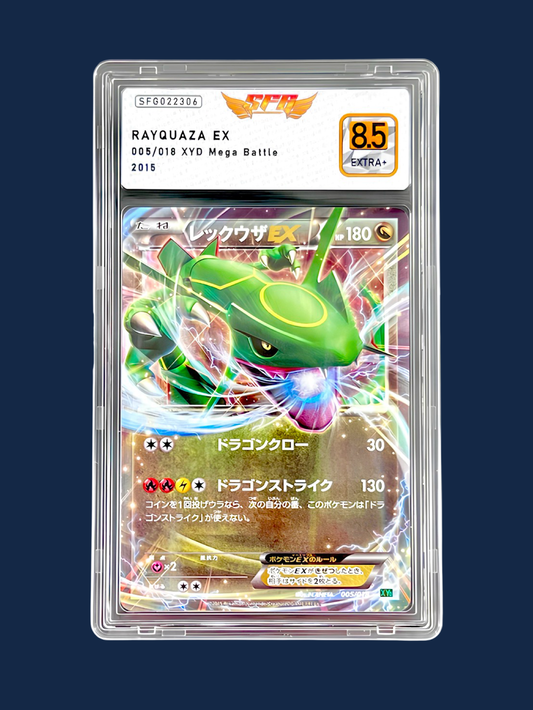 RAYQUAZA EX 005/018 XYD MEGA BATTLE SFG 8,5