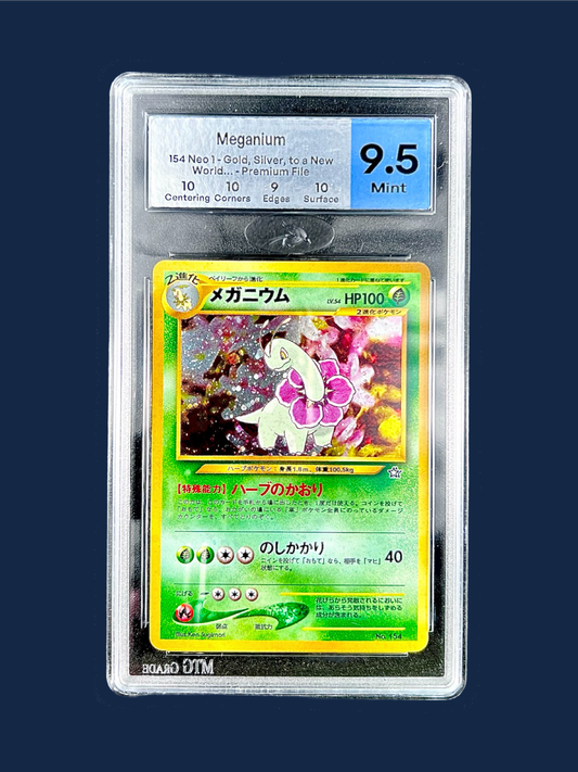 MEGANIUM HOLO NEO 154 MTG 9,5