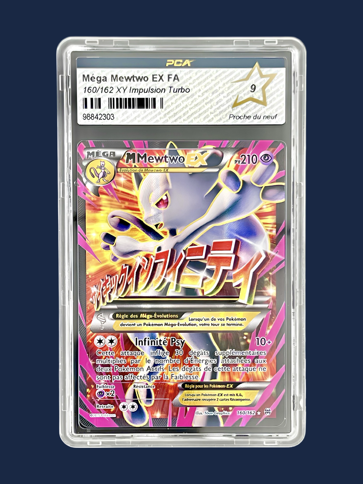 MÉGA MEWTWO EX FA 160/162 XY Impulsion Turbo PCA 9